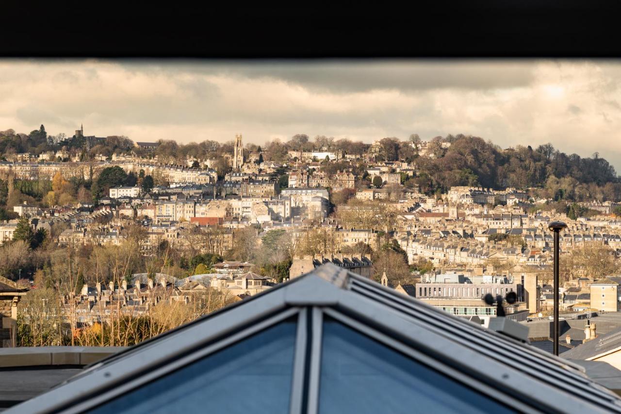 Leighton House - Boutique Guesthouse Bath Eksteriør billede View of Bath from the Bath and Wells Cathedral